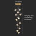 BAMDECOR LED Modern Bedroom Bedside Creative Butterfly Hanging Chandelier Light Fixtures for Stairs Nordic Decoration (12Heads) - Amazingooh Wholesale