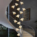 BAMDECOR LED Modern Bedroom Bedside Creative Butterfly Hanging Chandelier Light Fixtures for Stairs Nordic Decoration (12Heads) - Amazingooh Wholesale