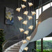 BAMDECOR LED Modern Bedroom Bedside Creative Butterfly Hanging Chandelier Light Fixtures for Stairs Nordic Decoration (12Heads) - Amazingooh Wholesale