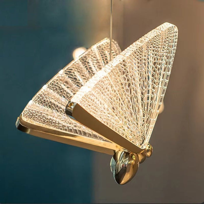 BAMDECOR LED Modern Bedroom Bedside Creative Butterfly Hanging Chandelier Light Fixtures for Stairs Nordic Decoration - Amazingooh Wholesale
