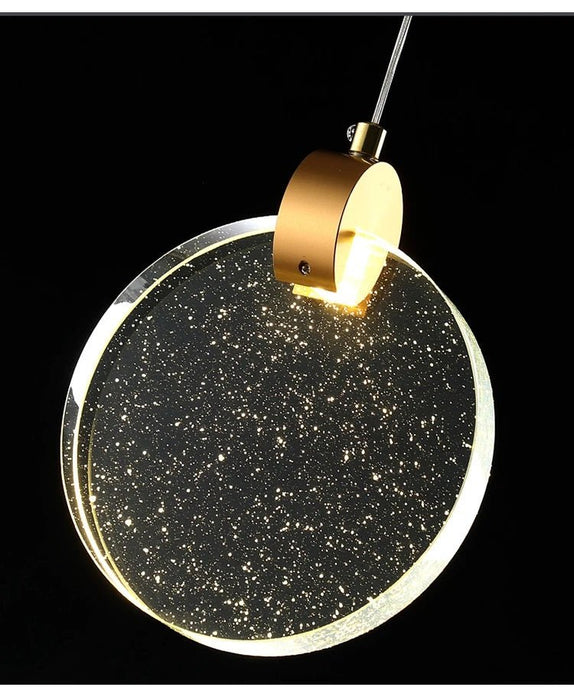 BAMDECOR LT03 11 Hanging Circle Crystal Chandelier for Dining Room, Luxury Dimmable Enterway Led Pendant Lights Fixture (Gold) - Amazingooh Wholesale