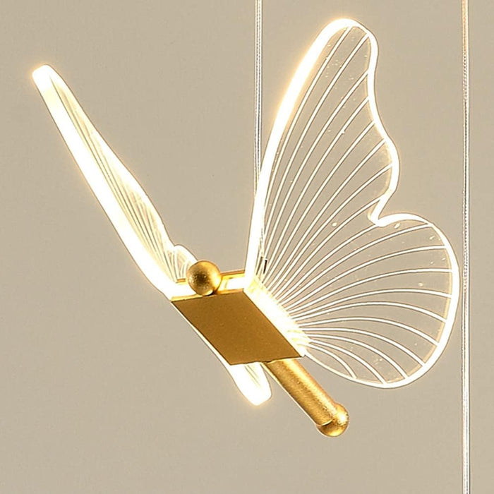BAMDECOR LT05 13 Nordic Butterfly Luxury Chandeliers Pendant Lights for Villa Stair Home Decoration Modern Style Exquisite Chandelier (Gold) - Amazingooh Wholesale