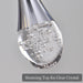 BAMDECOR LT08 12 - Heads Solid Crystal Teardrop Chandelier High Ceiling Foyers Entrance Chandeliers Staircase Long Pendant Light (Chrome) - Amazingooh Wholesale