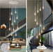 BAMDECOR LT08 12 - Heads Solid Crystal Teardrop Chandelier High Ceiling Foyers Entrance Chandeliers Staircase Long Pendant Light (Chrome) - Amazingooh Wholesale