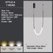 BAMDECOR Minimalistic Retro LED Minimalism Designer Lustre Hanging Lamps Slender - Shape LED Pendant Light (Black) - Amazingooh Wholesale