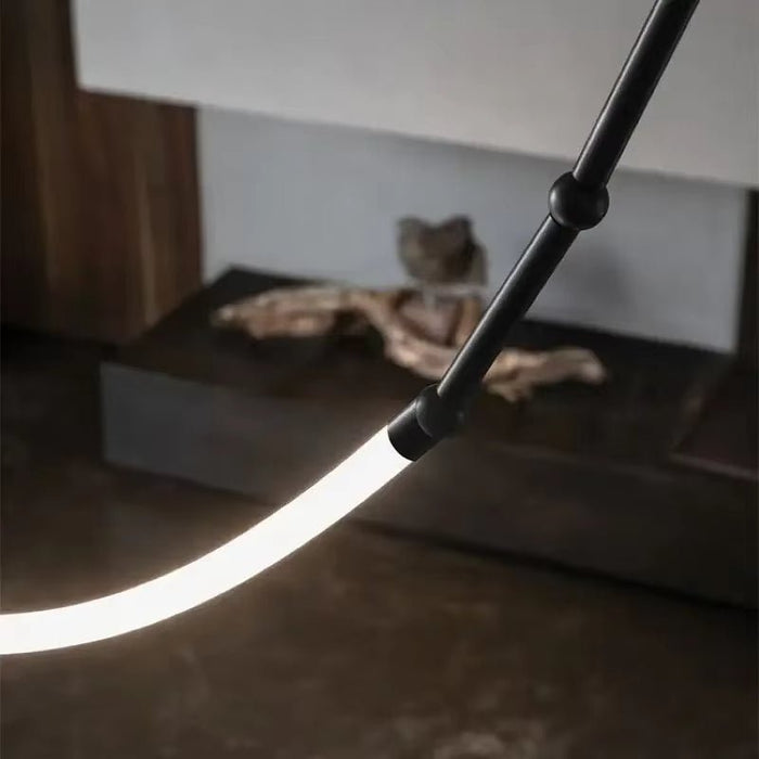 BAMDECOR Minimalistic Retro LED Minimalism Designer Lustre Hanging Lamps Slender - Shape LED Pendant Light (Black) - Amazingooh Wholesale