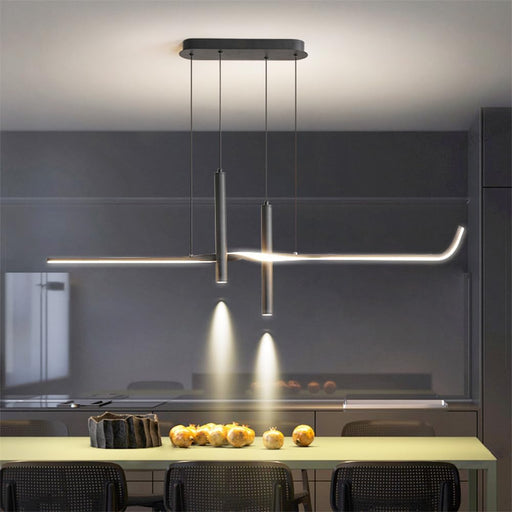 BAMDECOR Modern Black Scandinavian Pendant Light Table Dining Room Living Room Pendant Lighting 1.2 - 1.5M - Amazingooh Wholesale