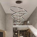 BAMDECOR Modern LED Chandelier, Dimmable Pendant Light with Remote Control Rings Round Ceiling Lighting Fixture 3 Color Temperatures Contemporary Chandeliers (5 Rings - Black) - Amazingooh Wholesale