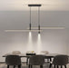 BAMDECOR Modern Linear LED Pendant Light Adjustable 3 Color Dimmable Remote Control for Dining Bar Living Room 120cm - Amazingooh Wholesale