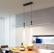 BAMDECOR Modern Linear LED Pendant Light Adjustable 3 Color Dimmable Remote Control for Dining Bar Living Room 120cm - Amazingooh Wholesale