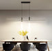 BAMDECOR Modern Linear LED Pendant Light Adjustable 3 Color Dimmable Remote Control for Dining Bar Living Room 120cm - Amazingooh Wholesale