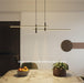 BAMDECOR Modern Linear LED Pendant Light Adjustable 3 Color Dimmable Remote Control for Dining Bar Living Room 120cm - Amazingooh Wholesale