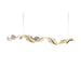 BAMDECOR Modern Minimalist Ribbon Pendant Light Artistic Wave LED Chandelier for Dining Room, Bar, and Tea Room - Amazingooh Wholesale
