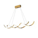 BAMDECOR Modern Minimalist Titanium Gold Pendant Light Adjustable LED Chandelier for Dining Room and Bar - Amazingooh Wholesale