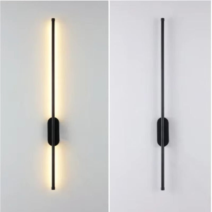 BAMDECOR Modern Minimalist Wall Light Long Tube LED Black Bedside Sconces Wall Lights with with Acrylic Shade, Wall Mounted Deco Lamp for Living Room Bedroom Bracket Light - Amazingooh Wholesale