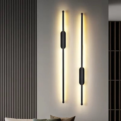 BAMDECOR Modern Minimalist Wall Light Long Tube LED Black Bedside Sconces Wall Lights with with Acrylic Shade, Wall Mounted Deco Lamp for Living Room Bedroom Bracket Light - Amazingooh Wholesale