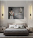 BAMDECOR Modern Minimalist Wall Light Long Tube LED Black Bedside Sconces Wall Lights with with Acrylic Shade, Wall Mounted Deco Lamp for Living Room Bedroom Bracket Light - Amazingooh Wholesale