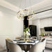 BAMDECOR Modern Pendant Light Chic Circular LED Chandelier Dimmable Irregular Hangning Lighting Adjustable Contemporary Droplight for Living Dining Room Bedroom (Gold) - Amazingooh Wholesale