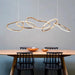 BAMDECOR Nordic Minimalist Rose Gold LED Pendant Light Adjustable Modern Ring Chandelier for Dining Room and Bar - Amazingooh Wholesale