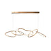 BAMDECOR Nordic Minimalist Rose Gold LED Pendant Light Adjustable Modern Ring Chandelier for Dining Room and Bar - Amazingooh Wholesale