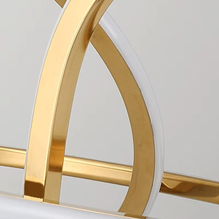 BAMDECOR Nordic Minimalist Titanum Gold LED Pendant Light Adjustable Modern Ring Chandelier for Dining Room and Bar - Amazingooh Wholesale