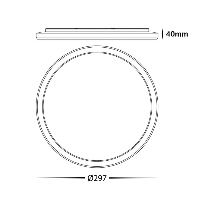 BAMDECOR Ultra - thin 25W Tri - colour Flush Round LED Oyster Light Ceiling LED Light SAA/RCM - Amazingooh Wholesale