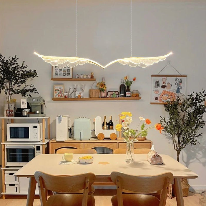BAMDECOR Wing - Shaped LED Ceiling Light 3 - Color Changeable Stepless Dimming High Light Transmission Board Modern Lighting Fixture - Amazingooh Wholesale