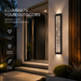 BAMDECOR WL2601 Dual Matte Black Bubble Crystal IP66 Outdoor Contemporary Exterior Light - Amazingooh Wholesale