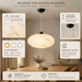 BAMDECOR YS0609 Faux Modern Alabaster Marble Oval Pendant Light (Matte Black) - Amazingooh Wholesale