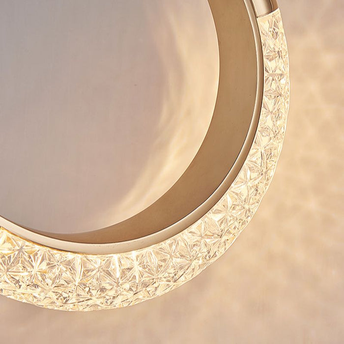 BAMDECORendant Lamp Small LED Metal Hanging Light with Adjustable Color Crystal Chandelier Moderno Style Pendant Light Fixtures Lighting Fixtures - Amazingooh Wholesale