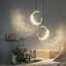 BAMDECORendant Lamp Small LED Metal Hanging Light with Adjustable Color Crystal Chandelier Moderno Style Pendant Light Fixtures Lighting Fixtures - Amazingooh Wholesale