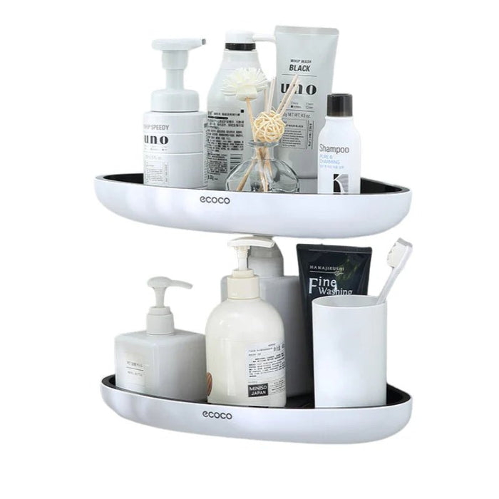 2x Ecoco Bathroom Corner Shower Shelf Corner Shower Caddy Shower ...