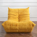 High Back Single Fireside Togo Sofa Chair Cozy Lounge Chair with Ottoman High Density Sponge Multiple Colors Comfortable and Durable (Yellow) - Amazingooh Wholesale
