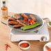 Honeycomb Non - Stick Grill Skewer Plate, 316 Stainless Steel, Portable Barbecue Grill with Handle, Universal Induction Cooktop Compatible, Round Shape, Outdoor Camping BBQ Accessory - Amazingooh Wholesale