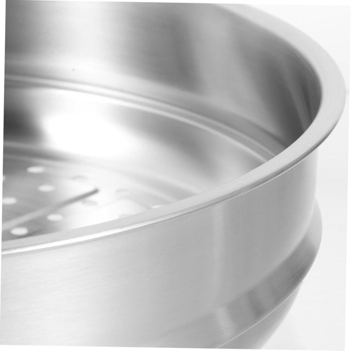 Housoutile 40cm Wok Steamer Dumpling Steamer Steaming Basket for Pot Dedicated Silver Accessories Stainless Steel Basket - Amazingooh Wholesale