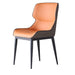 Italian Minimal List Dining Chairs PU Retro Chair Cafe Kitchen Modern Metal Legs x2 - Amazingooh Wholesale