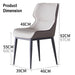 Italian Minimal List Dining Chairs PU Retro Chair Cafe Kitchen Modern Metal Legs x2 - Amazingooh Wholesale