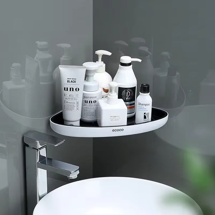 Ecoco Bathroom Corner Shower Shelf Corner Shower Caddy Shower Storage Organizer Wall Mounted for Bathroom, Kitchen, Toilet