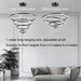 Minimalist LED Pendant Light Adjustable Circular Chandelier for Living Room and Dining Room - Amazingooh Wholesale