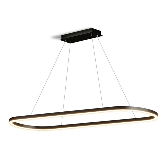 Modern Minimalist Oval Pendant Light Adjustable LED Chandelier for Dining Room, Bar, and Office - Amazingooh Wholesale