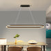 Modern Minimalist Oval Pendant Light Adjustable LED Chandelier for Dining Room, Bar, and Office - Amazingooh Wholesale