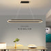 Modern Minimalist Oval Pendant Light Adjustable LED Chandelier for Dining Room, Bar, and Office - Amazingooh Wholesale