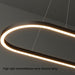 Modern Minimalist Oval Pendant Light Adjustable LED Chandelier for Dining Room, Bar, and Office - Amazingooh Wholesale