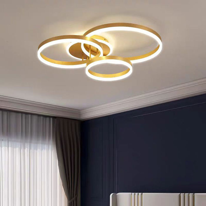 Modern Minimalist Round LED Ceiling Light Adjustable 3 - Color Modes for Bar, Dining Room, Office - Amazingooh Wholesale