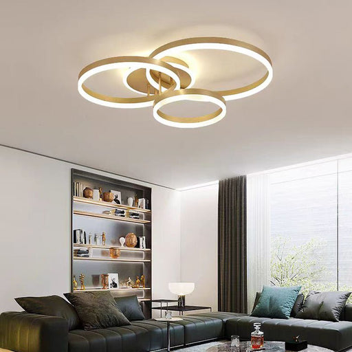 Modern Minimalist Round LED Ceiling Light Adjustable 3 - Color Modes for Bar, Dining Room, Office - Amazingooh Wholesale