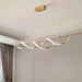 Modern Minimalist Titanium Gold Pendant Light Adjustable LED Chandelier for Dining Room and Bar - Amazingooh Wholesale