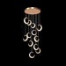 Moon Stair Chandelier Golden Luxury Villa Duplex Staircase Chandelier Apartment Revolving Loft Hollow Living Room (Dimmable Control) - Amazingooh Wholesale