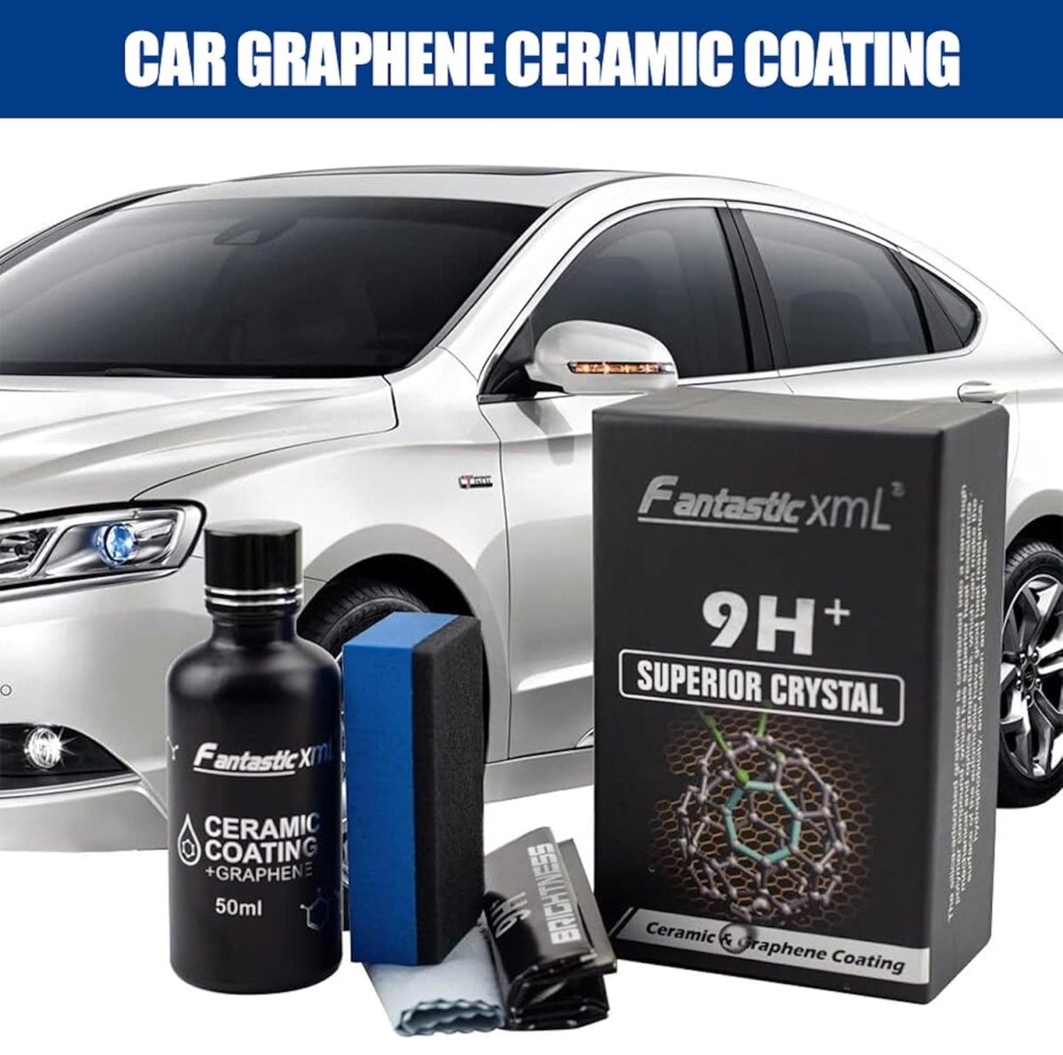 Nano Ceramic Car Paint Protection 9H Coating with GRAPHENE 50ml RoHs ...