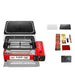 Portable Gas Stove Burner Butane BBQ Camping Gas Cooker Red Color With Non Stick Plate - Amazingooh Wholesale