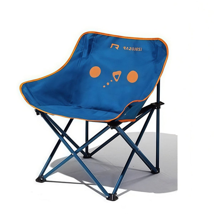 RAZOJESS Camping Chair Folding Outdoor Portable Lightweight Stool Fishing Beach Picnic Blue - Amazingooh Wholesale